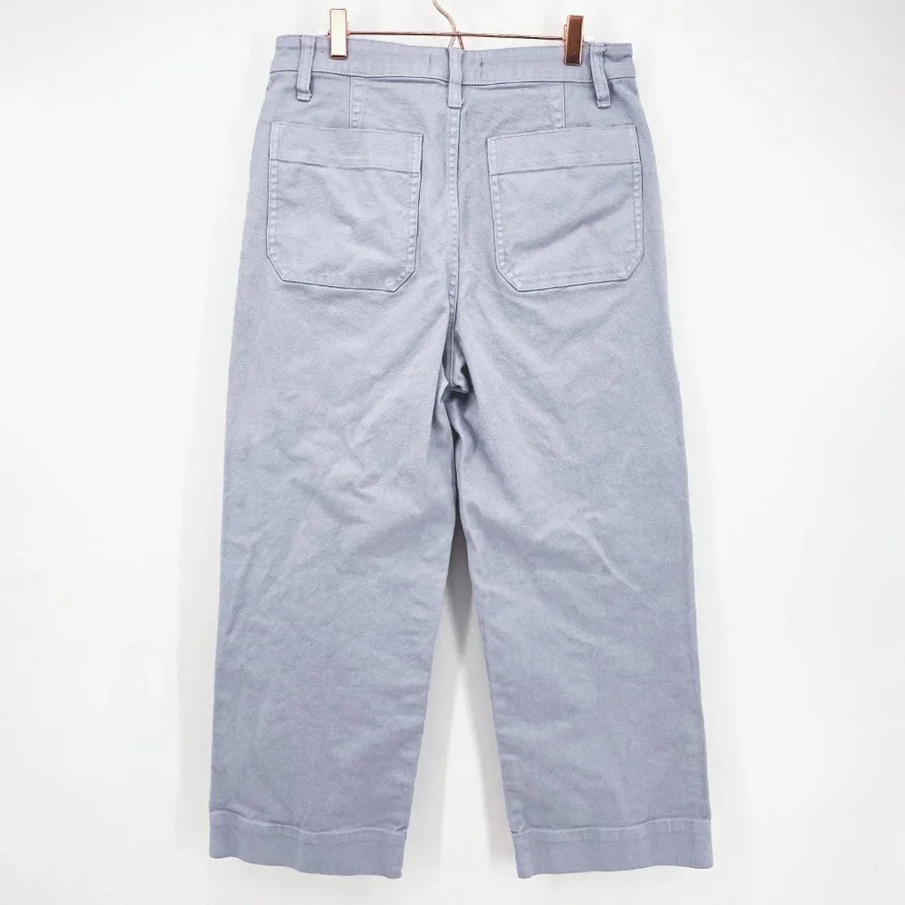Madewell Slim Emmett Wide-Leg Crop Pants - Picture 4 of 10